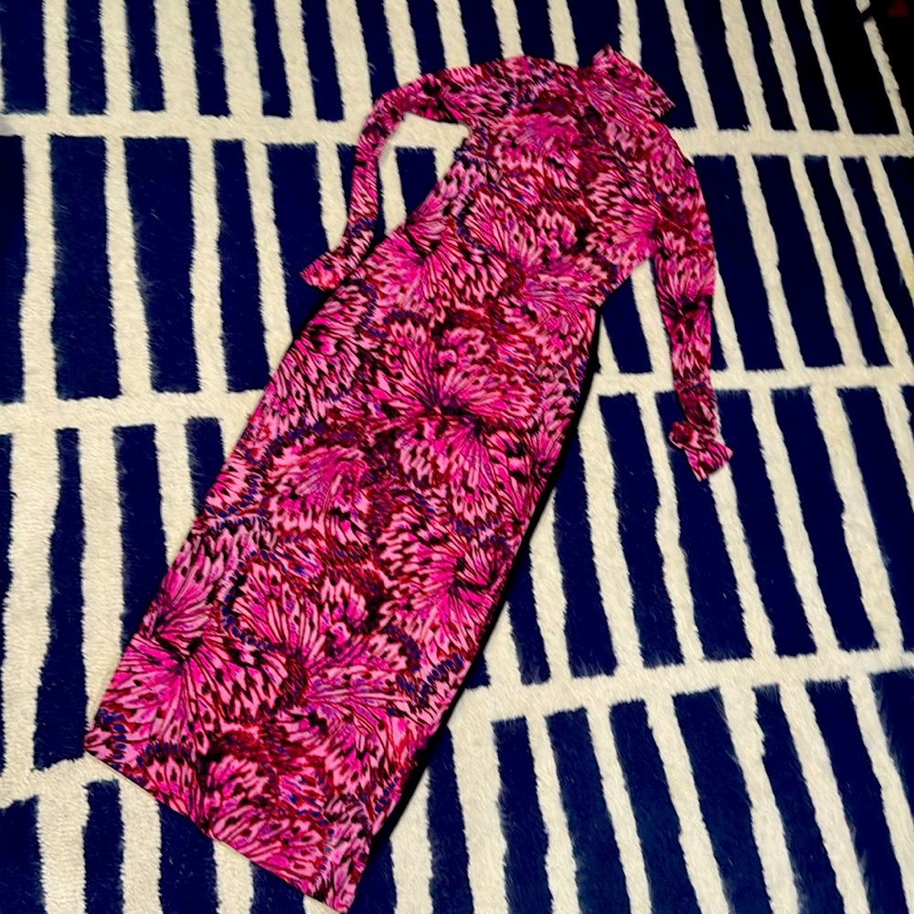 EUC long sleeve mesh dress